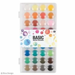 Top 10 ❤️ Rico Design Gouache Pastille Palette De Peinture à L'eau - Couleurs Intenses - 36 Pastilles 🌟