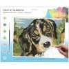 Grosses soldes ⌛ Docrafts Papermania Peinture Numéro Peinture Au Numéro - Chiot - 39,5 X 29,5 Cm ⌛