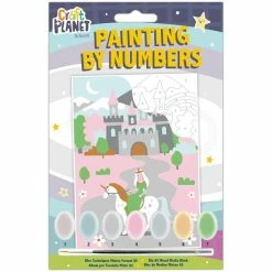 Meilleur prix 🤩 Docrafts Papermania Peinture Numéro Peinture Au Numéro Pour Enfant - Princesse Et Son Château - 17,5 X 12,5 Cm 🌟