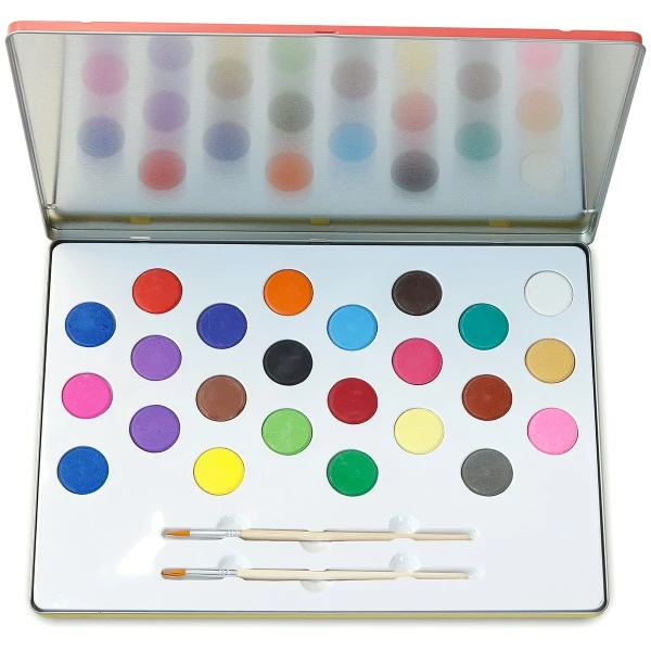 Remise ✨ Vilac Gouache Pastille Grande Palette De Peinture - Arc-en-ciel - 24 Pastilles ❤️ 2 Remise ✨ Vilac Gouache Pastille Grande Palette De Peinture - Arc-en-ciel - 24 Pastilles ❤️ – Image 2