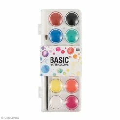Le moins cher 🎁 Rico Design Gouache Pastille Palette De Peinture à L'eau - Couleurs Intenses - 12 Pastilles ✔️
