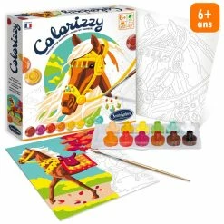 Sortie ⌛ Sentosphère Peinture Numéro Kit Créatif - Peinture Par Numéros - Chevaux 🎉