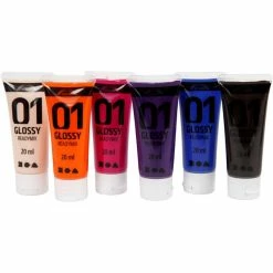 Remise 😉 Creativ Company Peinture Acrylique A-Color Assortiment De Peinture Acrylique Brillante A-Color - 20 Ml - 6 Pcs 🛒