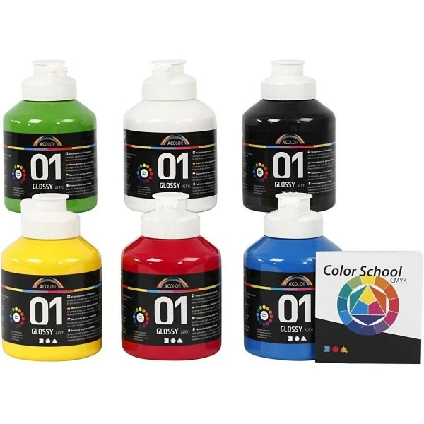 Coupon 🎉 Creativ Company Peinture Acrylique A-Color Assortiment Peinture Acrylique Brillante A-Color - 6 X 500 Ml ❤️ 1 Coupon 🎉 Creativ Company Peinture Acrylique A-Color Assortiment Peinture Acrylique Brillante A-Color - 6 X 500 Ml ❤️