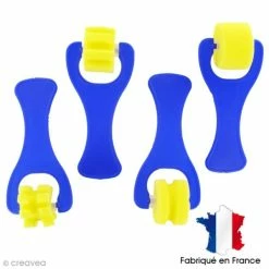 Meilleure vente 🥰 Ammi Rouleau Peinture Lot De 4 Rouleaux Mousse 2,5 Cm à Empreintes Fantaisies 🔥