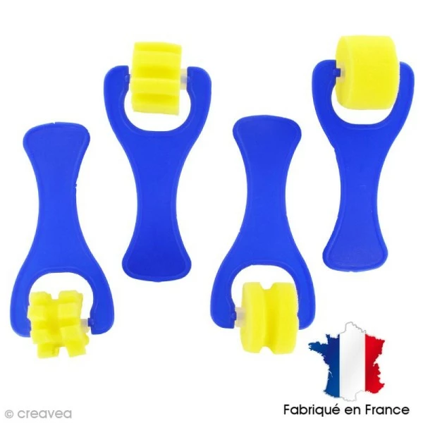 Meilleure vente 🥰 Ammi Rouleau Peinture Lot De 4 Rouleaux Mousse 2,5 Cm à Empreintes Fantaisies 🔥 1 Meilleure vente 🥰 Ammi Rouleau Peinture Lot De 4 Rouleaux Mousse 2,5 Cm à Empreintes Fantaisies 🔥