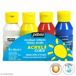 Top 10 ✨ Pébéo Acrylique Enfant Assortiment Peinture Acrylcolor - Classique - 150 Ml - 4 Pcs 🧨