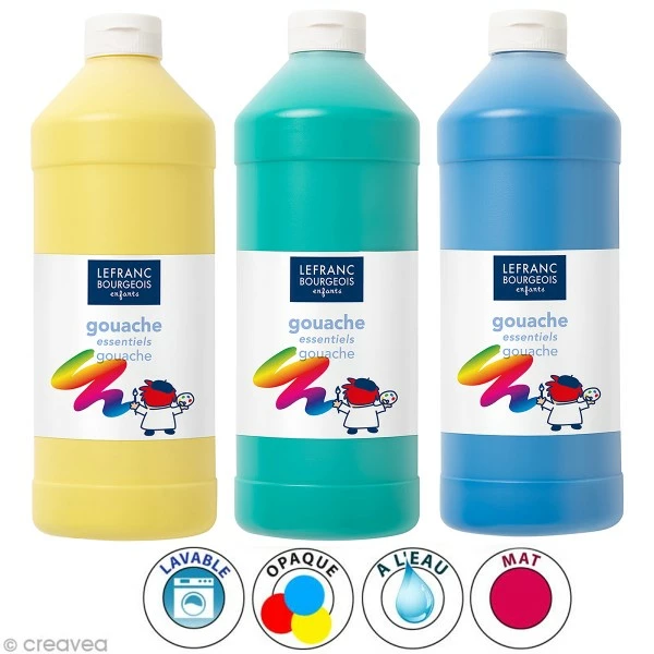 Remise 🌟 Lefranc Bourgeois Gouache Liquide Enfant Gouache Liquide Tempera 1 L 🥰 1 Remise 🌟 Lefranc Bourgeois Gouache Liquide Enfant Gouache Liquide Tempera 1 L 🥰