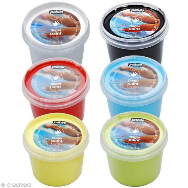 Tout neuf 🛒 Pébéo Kit De Peinture Au Doigt Textile Finger Paint Pebeo 6 X 100 Ml 😍 1 Tout neuf 🛒 Pébéo Kit De Peinture Au Doigt Textile Finger Paint Pebeo 6 X 100 Ml 😍