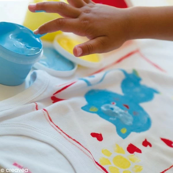 Tout neuf 🛒 Pébéo Kit De Peinture Au Doigt Textile Finger Paint Pebeo 6 X 100 Ml 😍 2 Tout neuf 🛒 Pébéo Kit De Peinture Au Doigt Textile Finger Paint Pebeo 6 X 100 Ml 😍 – Image 2