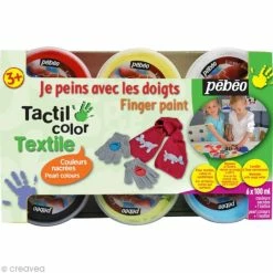 Top 10 😉 Pébéo Kit De Peinture Au Doigt Bébé Textile Pebeo - Couleurs Nacrées 🌟
