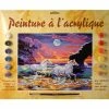 Offres 👍 OZ International Peinture Numéro Peinture Numero Adulte - Chevaux Au Crépuscule 💯