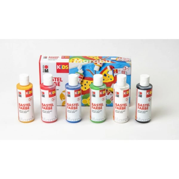 Offres ❤️ Marabu Gouache Liquide Enfant Gouache Pour Enfant, 80 Ml - Kit De 6 😀 1 Offres ❤️ Marabu Gouache Liquide Enfant Gouache Pour Enfant, 80 Ml - Kit De 6 😀