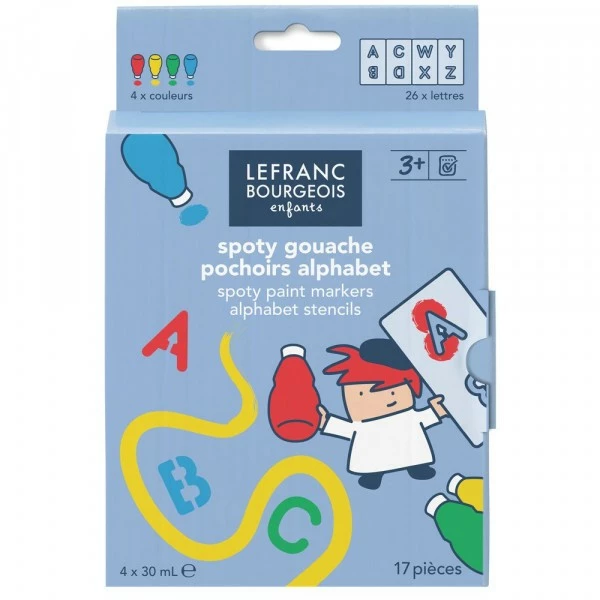 Le moins cher 💯 LEFRANC & BOURGEOIS Gouache Liquide 4 Tubes De Gouache - Enfant - Pochoirs Alphabet - 30ml - Lefranc Bourgeois ❤️ 1 Le moins cher 💯 LEFRANC & BOURGEOIS Gouache Liquide 4 Tubes De Gouache - Enfant - Pochoirs Alphabet - 30ml - Lefranc Bourgeois ❤️