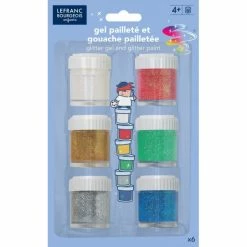Remise ⭐ LEFRANC & BOURGEOIS Gouache Liquide Pots De Gel Et Gouache Pailleté - Peinture Enfant - Assortiment - Lefranc Bourgeois 🤩