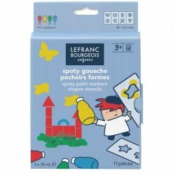 Meilleur prix ✨ LEFRANC & BOURGEOIS Gouache Liquide 4 Tubes De Gouache - Enfant - Pochoirs Formes - 30ml - Lefranc Bourgeois 🌟