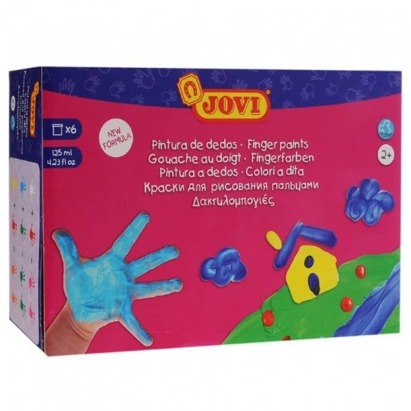 Coupon 🧨 Gouache Liquide Coffret De Gouache Au Doigt - 6 Pots De 125 Ml - Jovi ⭐ 2 Coupon 🧨 Gouache Liquide Coffret De Gouache Au Doigt - 6 Pots De 125 Ml - Jovi ⭐ – Image 2