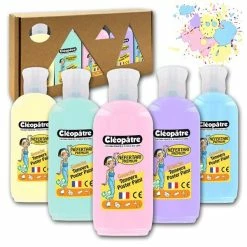 Tout neuf 🌟 Cleopatre Gouache Liquide 5 Flacons De Gouache - Néfertari - Couleurs Pastel - 100ml - Cléopâtre 😀