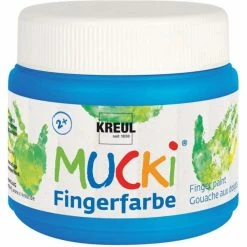 Meilleur prix 🛒 KREUL Peinture Au Doigt Gouache Aux Doigts "Mucki" - 150 Ml - Bleu ⌛
