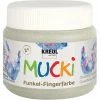 Promo 🎉 KREUL Peinture Au Doigt Gouache Aux Doigts Nacrée "Mucki" - 150 Ml - Argent Dragon ⭐