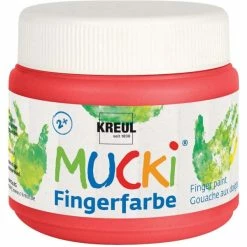 Meilleure vente ❤️ KREUL Peinture Au Doigt Gouache Aux Doigts "Mucki" - 150 Ml - Rouge ⭐