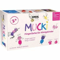 Coupon 🥰 KREUL Peinture Au Doigt Gouache Aux Doigts "Mucki" Pour Enfants Roi 🔥