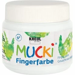 Meilleure affaire 👍 KREUL Peinture Au Doigt Gouache Aux Doigts "Mucki" - 150 Ml - Blanc 🎁