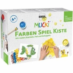 Tout neuf 👍 KREUL Peinture Au Doigt Gouache Aux Doigts "Mucki" - Kit De Peinture Pour Jouer ✨
