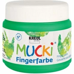 Meilleure affaire 🌟 KREUL Peinture Au Doigt Gouache Aux Doigts "Mucki" - 150 Ml - Vert 🔔