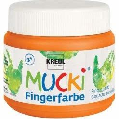 Tout neuf ⌛ KREUL Peinture Au Doigt Gouache Aux Doigts "Mucki" - 150 Ml - Orange ⌛