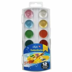 Remise 🔔 Laufer Gouache Pastille Boîte De Peinture En Pastille, 8+4 Couleurs ⭐