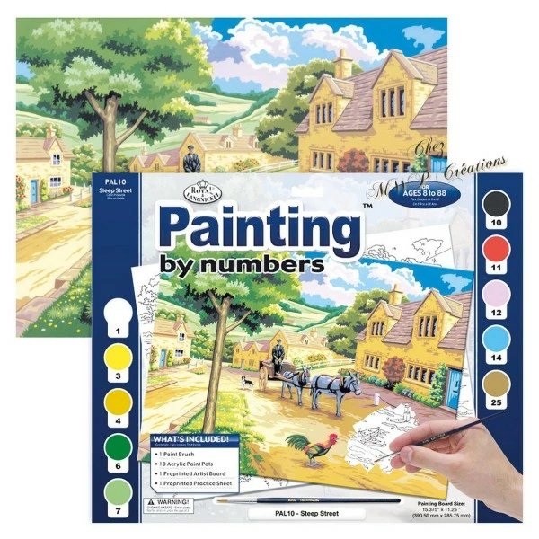 Offres 😀 La Fourmi Unicraft Peinture Numéro Tableau Peinture Par Numéros Paysage "Rue Escarpée" 27,5x35 Cm 👏 1 Offres 😀 La Fourmi Unicraft Peinture Numéro Tableau Peinture Par Numéros Paysage "Rue Escarpée" 27,5x35 Cm 👏