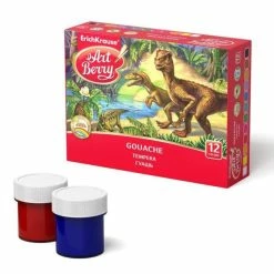 Coupon 🎁 Czech Beads Exclusive Gouache Liquide Gouache Tempera Peinture, Pour, Pinceaux, Ensemble Peinture, 12 Couleurs X 20 Ml, Peinture, Enfants 🔥