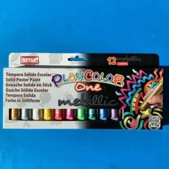 Promo 🧨 La Mine Dor Gouache Tube 12 Gouache Métallique Solide En Stick ⭐