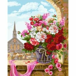 Acheter ❤️ Peinture Numéro Kit Peinture Par Numéros Wizardi Après-midi à Prague 40x50 Cm B095 👏