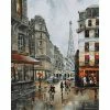 Promo 💯 Peinture Numéro Kit Peinture Wizardi Numéros Journée à Paris 40x50 Cm D012 ✨