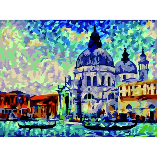 Nouveau 👍 Peinture Numéro Kit Peinture Par Numéros Wizardi Venise Colorée 40x50 Cm C040 ⌛ 1 Nouveau 👍 Peinture Numéro Kit Peinture Par Numéros Wizardi Venise Colorée 40x50 Cm C040 ⌛