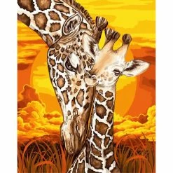 Acheter 😉 Peinture Numéro Kit Peinture Par Numéros Wizardi 👩 Mother's Love 40x50 Cm H100 🔥