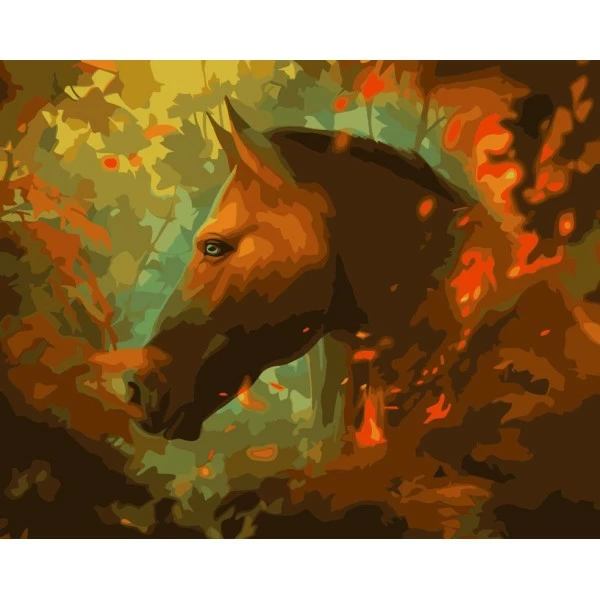 Nouveau 🛒 Peinture Numéro Kit Peinture Par Numéros Wizardi Bonfire 40x50 Cm K10 🌟 1 Nouveau 🛒 Peinture Numéro Kit Peinture Par Numéros Wizardi Bonfire 40x50 Cm K10 🌟