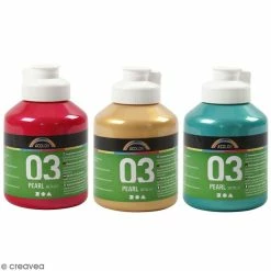 Meilleur prix 💯 Creativ Company Peinture Acrylique A-Color Peinture Acrylique Perle Métallique A-Color - Différentes Couleurs - 500 Ml 🤩