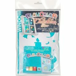 De gros 💯 Instant Educa Kit De Gouache Coffret 6 Gouaches Solides + Pochoirs Playcolor Window Pour Peinture Sur Verre ⌛
