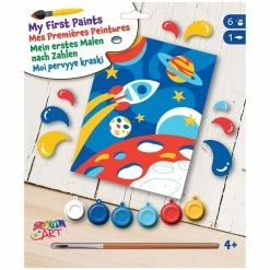 Bon marché 🔔 OZ International Peinture Numéro Kit Peinture Par Numéros Enfant - Mission Galaxy - A Partir De 4 Ans 🔥