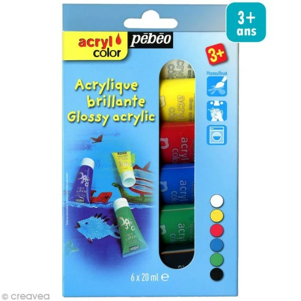 Coupon đ PĂ©bĂ©o Acrylique Enfant Kit De Peinture Acrylcolor - 6 X 20 Ml đ 1 Coupon đ PĂ©bĂ©o Acrylique Enfant Kit De Peinture Acrylcolor - 6 X 20 Ml đ