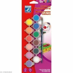 Remise 🔥 Gouache Pastille Kit De Peinture Lefranc Bourgeois - 12 Couleurs Acryliques - 1 Pinceau 😉