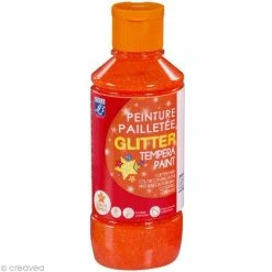 Vente flash 😉 Lefranc Bourgeois Gouache Pailletée Gouache Color & Co Pailletée Orange 250 ML 🌟