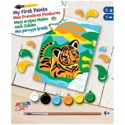 Budget 🌟 OZ International Peinture Numéro Kit Peinture Par Numéros Enfant - Tifou Le Tigre - A Partir De 4 Ans 🌟