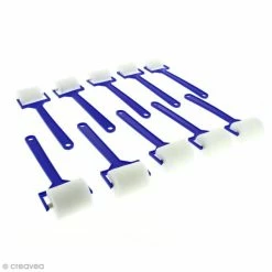 Sortie 🛒 Lilou Blue Rouleau Peinture Rouleau En Mousse Pour Peinture - 10 Pcs ⌛