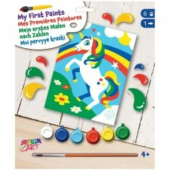 Budget 😀 OZ International Peinture Numéro Kit Peinture Par Numéros Enfant - Lili La Licorne - A Partir De 4 Ans 🌟