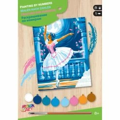 Meilleure vente 🔥 OZ International Peinture Numéro Peinture Par Numéros - Danseuse Ballerine - 22,5 X 30,2 Cm 😍