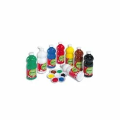 Acheter 🧨 Lefranc Bourgeois Gouache Liquide Enfant Peinture Gouache Scolaire Lefranc & Bourgeois - Couleurs Assorties - 1 Litre - 8 Pcs ✔️